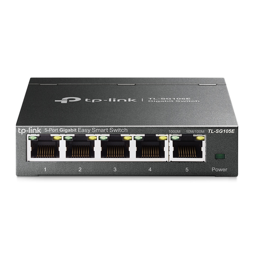 [TL-SG105E] TP-Link TL-SG105E switch di rete Gestito L2 Gigabit Ethernet (10/100/1000) Nero