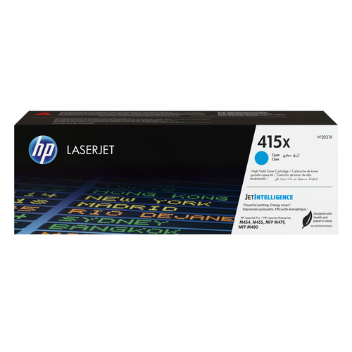 [W2031X] HP Cartuccia toner ciano originale LaserJet 415X ad alta capacità