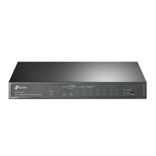 [TL-SG1210MPE] TP-Link TL-SG1210MPE switch di rete Gestito L2 Gigabit Ethernet (10/100/1000) Supporto Power over Ethernet (PoE) Nero