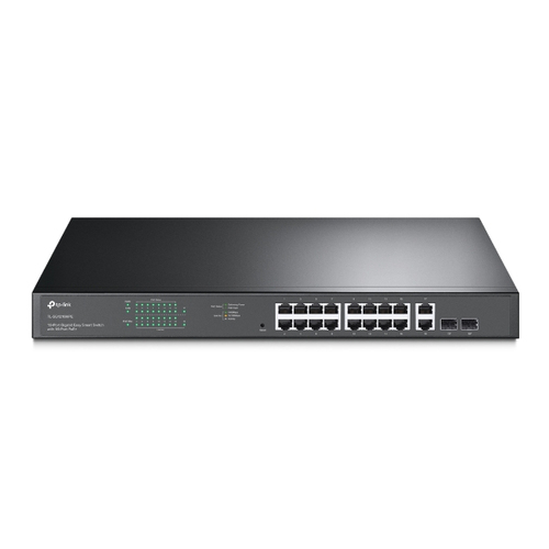 [TL-SG1218MPE] TP-Link TL-SG1218MPE switch di rete Gestito L2 Gigabit Ethernet (10/100/1000) Supporto Power over Ethernet (PoE) 1U Nero