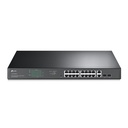 TP-Link TL-SG1218MPE switch di rete Gestito L2 Gigabit Ethernet (10/100/1000) Supporto Power over Ethernet (PoE) 1U Nero