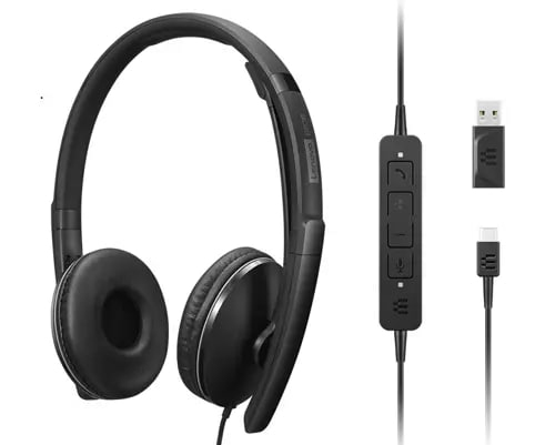 [4XD1M39029] Lenovo 4XD1M39029 cuffia e auricolare Cablato A Padiglione USB tipo-C Nero