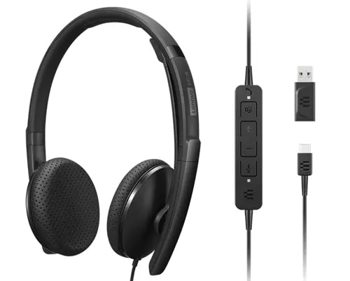 [4XD1M45626] Lenovo 4XD1M45626 cuffia e auricolare Cablato A Padiglione USB tipo-C Nero