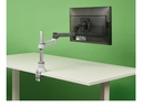 R-Go Tools Braccio per monitor R-Go Zepher, braccio per monitor singolo regolabile, capacità di carico fino a 8 kg, nero