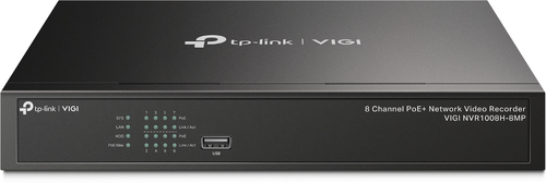 [VIGI NVR1008H-8MP] TP-Link VIGI NVR1008H-8MP Videoregistratore di rete (NVR) Nero