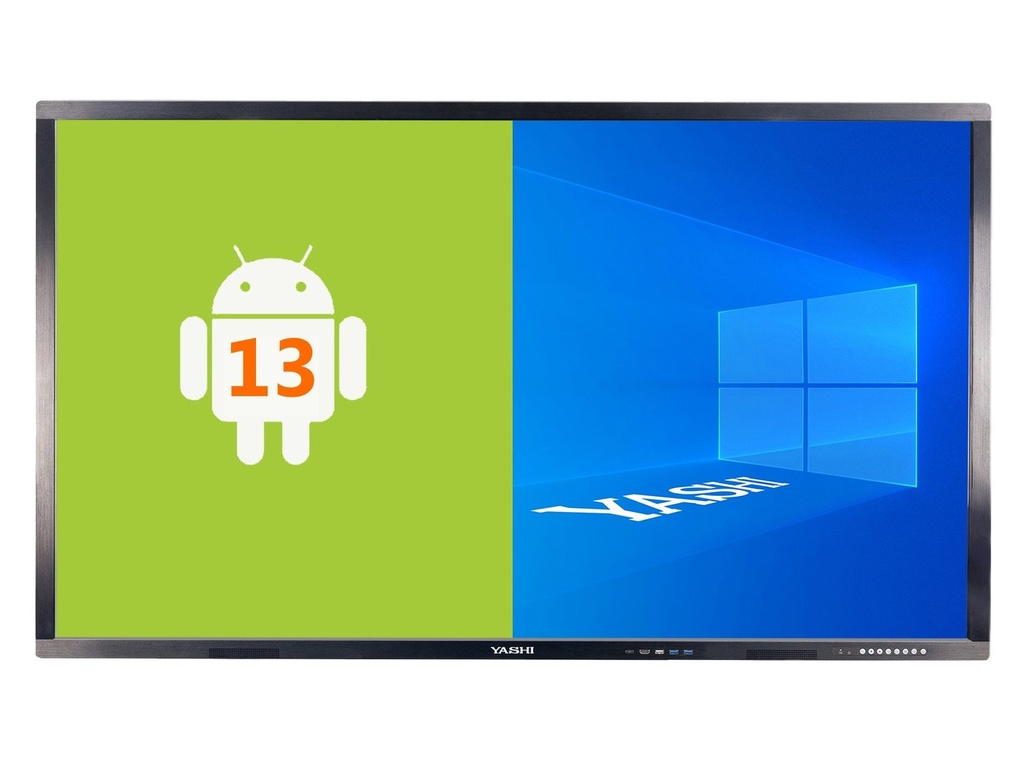 Yashi Interactive Monitor interattivo 75 pollici 4K Android 13