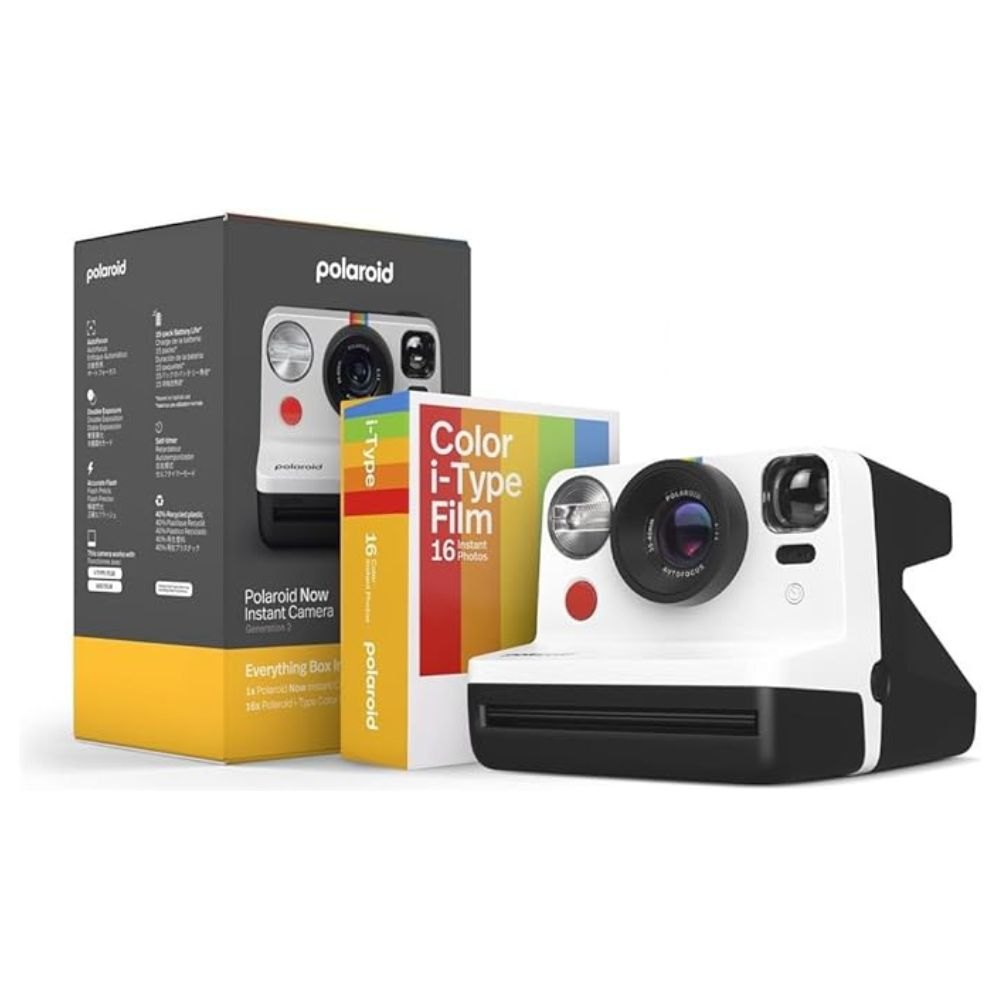 Polaroid Now Gen2 Everything Box Black & White - Fotocamera istantanea con 16 scatti