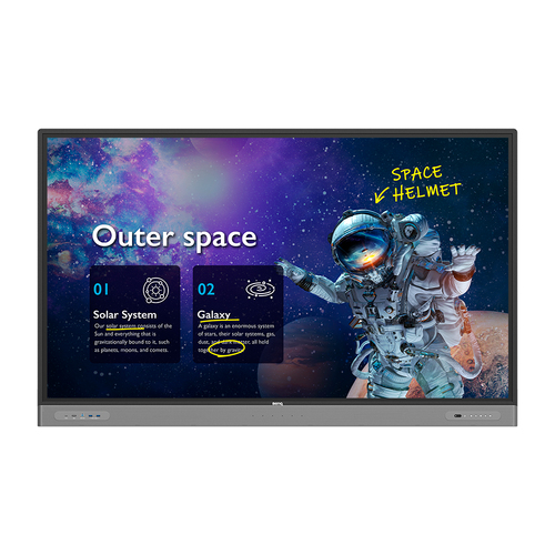 [RM7503] BenQ RM7503 visualizzatore di messaggi Pannello piatto interattivo 190,5 cm (75") IPS 450 cd/m² 4K Ultra HD Nero Touch screen Processore integrato Android 9.0 18/7
