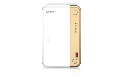 [TS-262-4G] QNAP TS-262 NAS Tower Intel® Celeron® N4505 4 GB 0 TB QNAP QTS Oro, Bianco