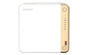 QNAP TS-462-4G server NAS e di archiviazione Tower Intel® Celeron® N4505 4 GB DDR4 0 TB QNAP QTS Bianco