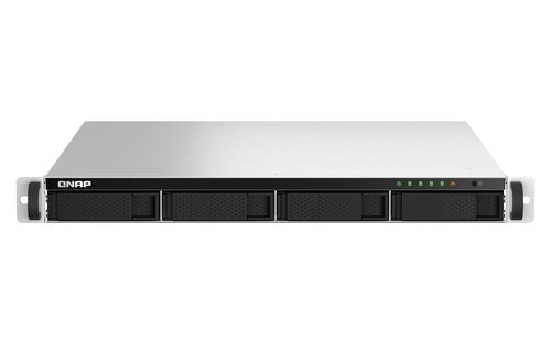 [TS-464U-8G] QNAP TS-464U NAS Rack (1U) Intel® Celeron® N5095 8 GB DDR4 0 TB QNAP Turbo System Alluminio, Nero