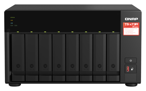 [TS-873A-8G] QNAP TS-873A NAS Tower Ryzen Embedded V1500B 8 GB DDR4 0 TB QNAP Turbo System Nero